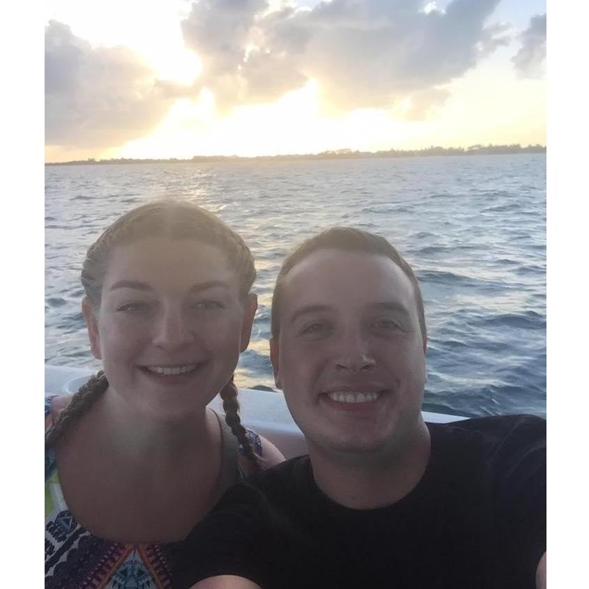 Catching some sun off the shores of San Pedro, Belize. March 2017