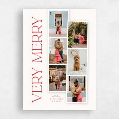 Red Standard Holiday Card - Lamont