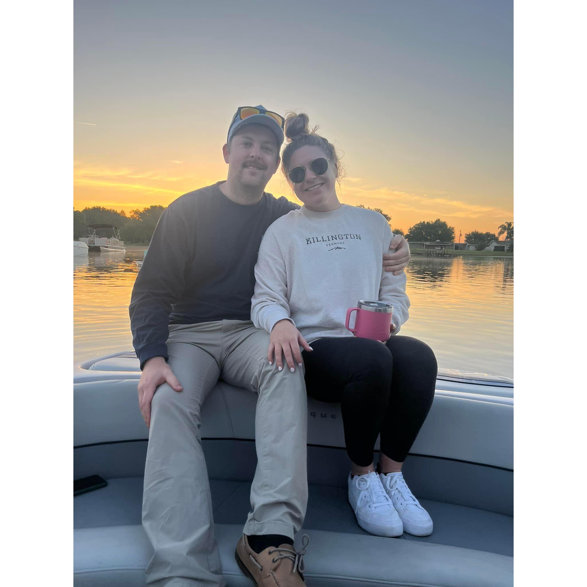 Easter service out on Lake Conway