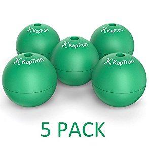 Ice Ball Maker, Ice Ball Tray,Kaptron Individual Silicon Ice Ball Mold for making 1.8" perfect round ice balls- Set of 5 green color mold