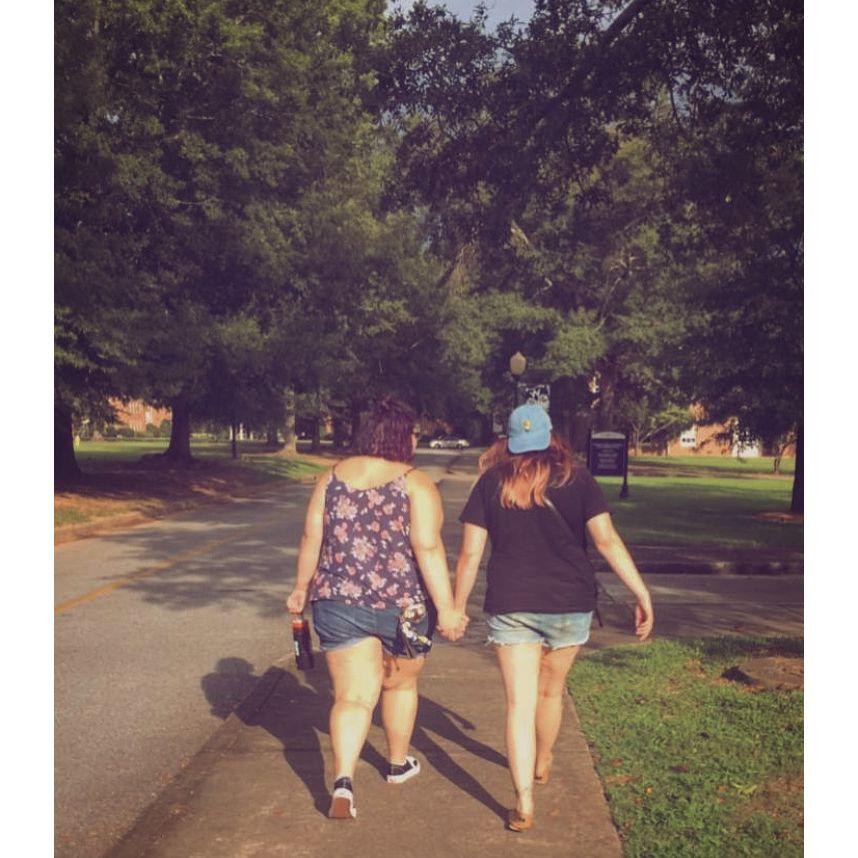 Us together on campus