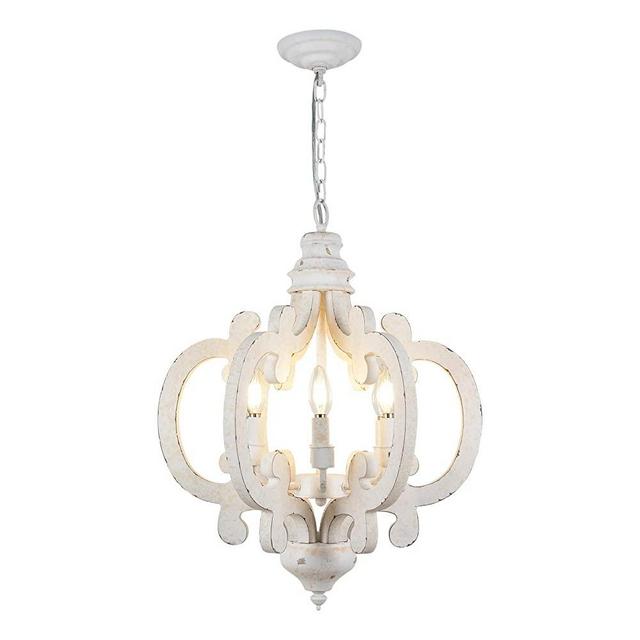 HMVPL 6-Lights Wooden Farmhouse Pendant Lighting Fixtures, Industrial Swag Chandeliers Hanging Ceiling Lamp for Kitchen Island Dining Room Bedroom Foyer Hallway Front Door