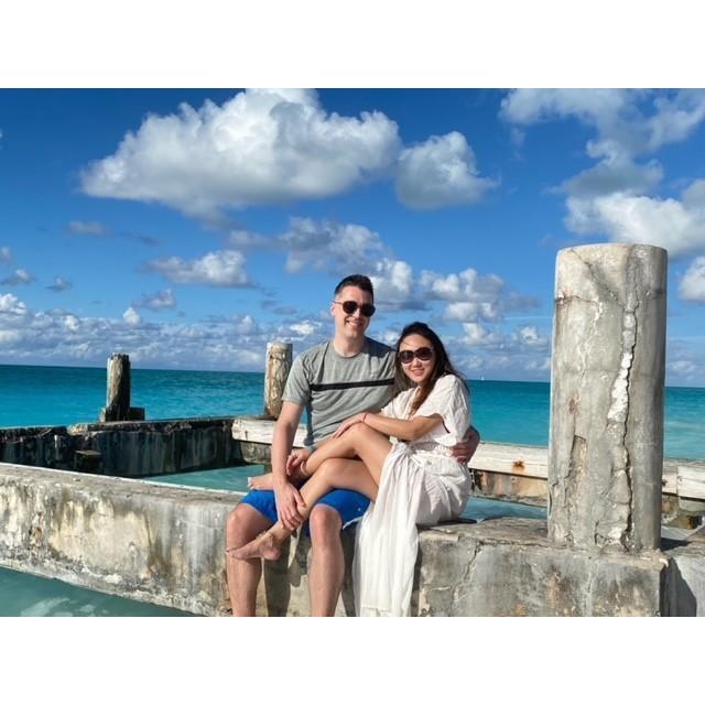 Despite the blue skies and ocean, I know I'll never be blue because I have you in my life! @Turks and Caicos