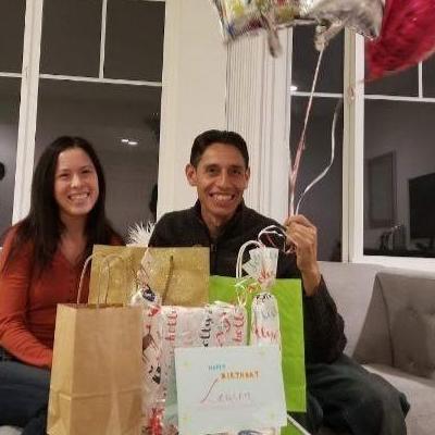 3/14 The Tillerys invited us over to celebrate my birthday, but it turned into a birthday/engagement party because Juan proposed the night before.