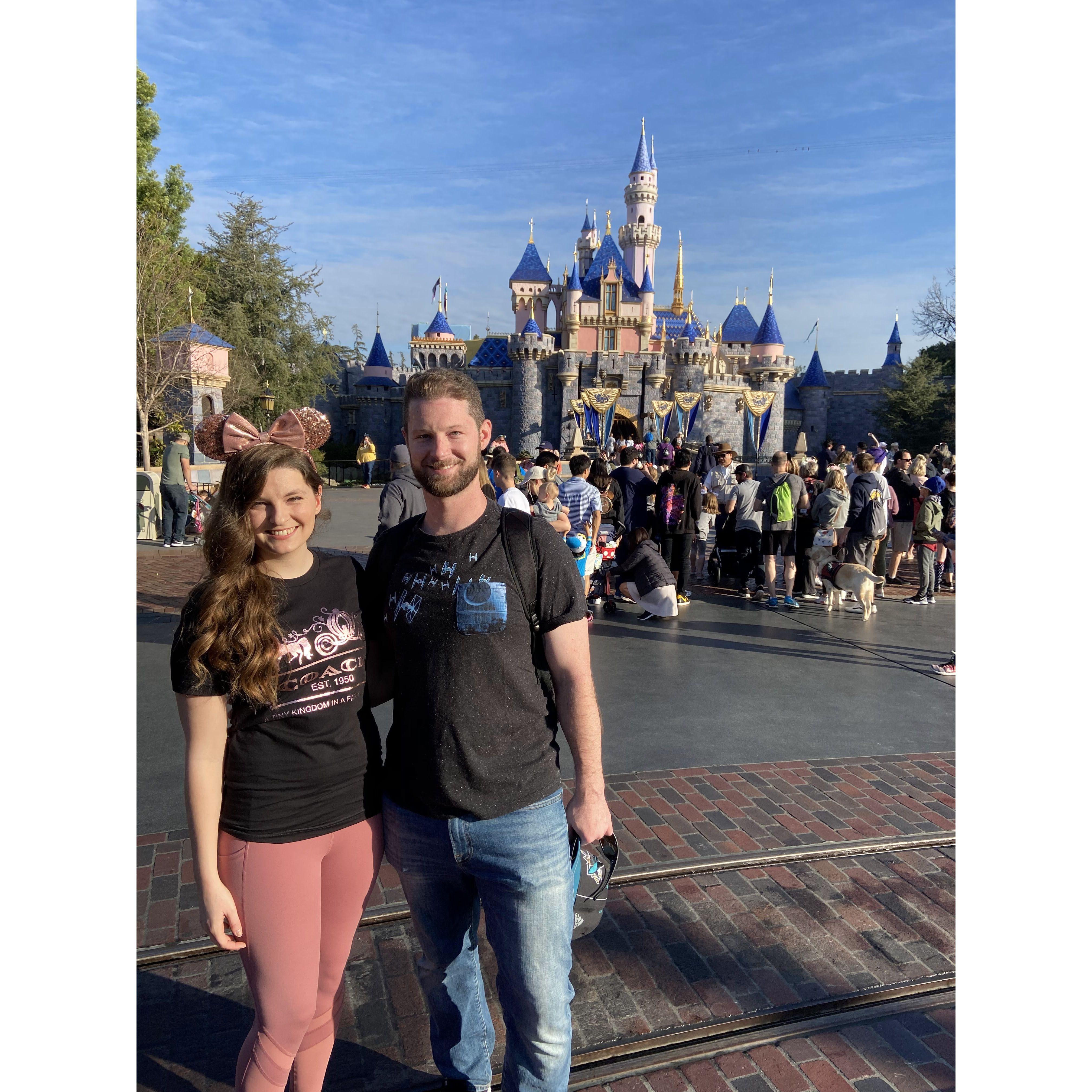 Our first trip together, we went to Disneyland to check out Galaxy's Edge.
