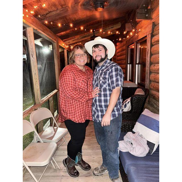 We went to a Halloween party as a cowgirl and cowboy.