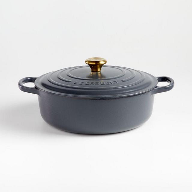 Le Creuset ® Signature 6.75-Qt. Graphite Round Wide Dutch Oven