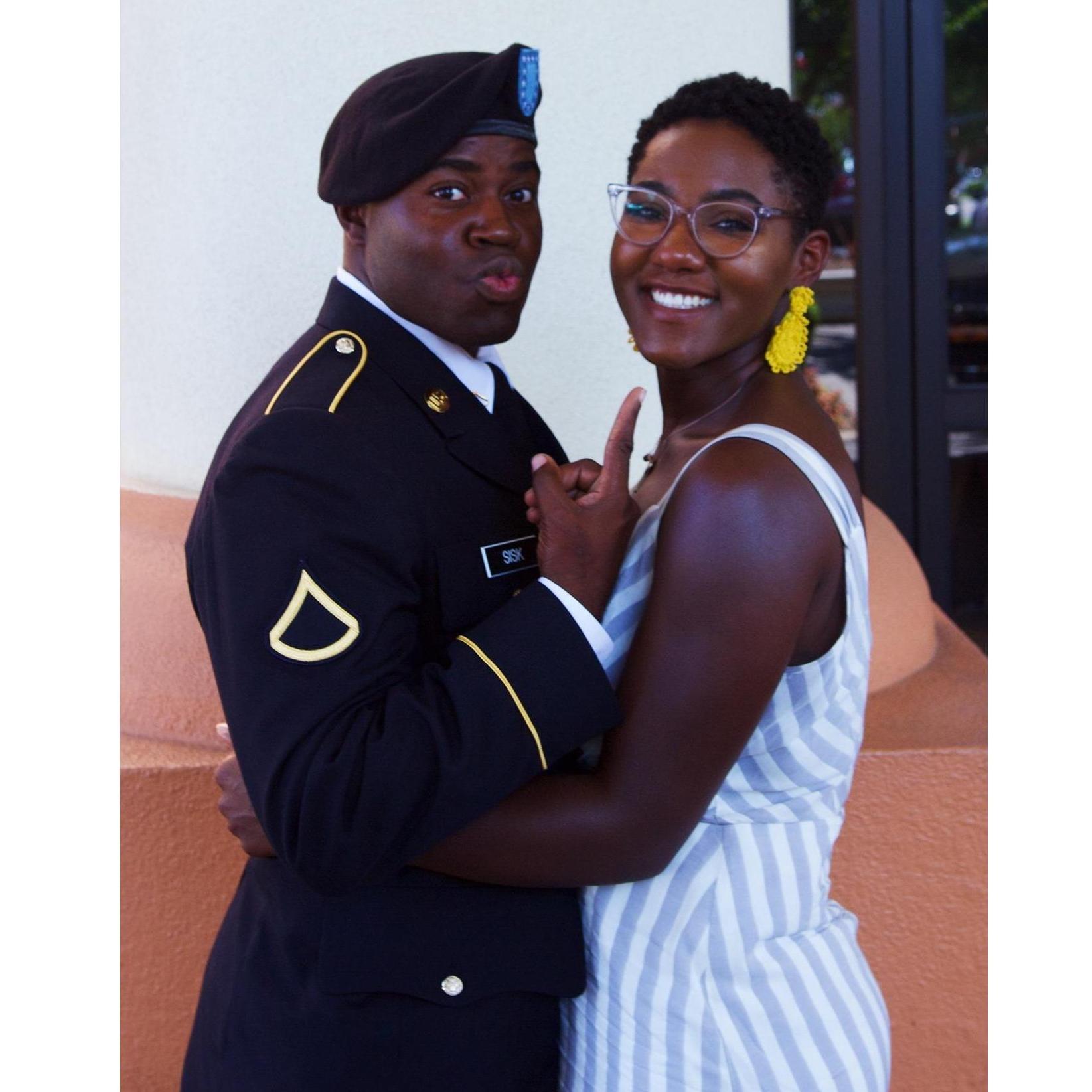 Azariah GRADUATES. From Ft. Sill to Ft. Riley, KS.