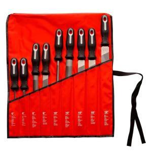 Ergonomic Handles File Set with Pouch (9-Piece)