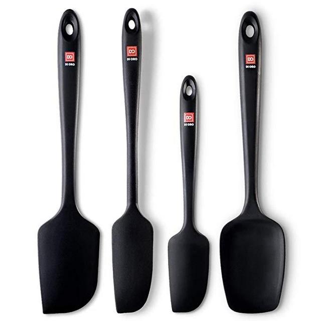 4-Piece Seamless Silicone Spatula Set By DI ORO