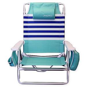 Nautica® 5-Position Beach Chair in Coastal Stripe
