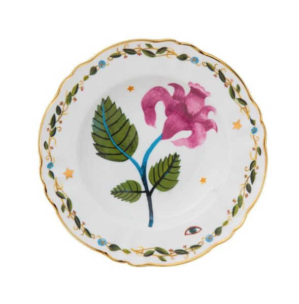Porcelain Vine & Stem Deep Dish