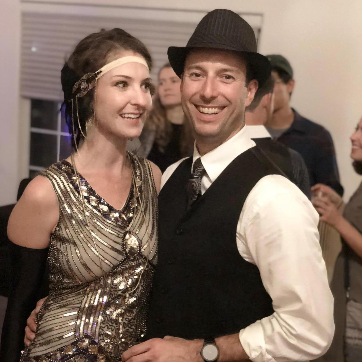 The moment when Laurel realized just how lucky she was to meet someone so handsome and good at planning parties, like the Speak Easy Whiskey Party.