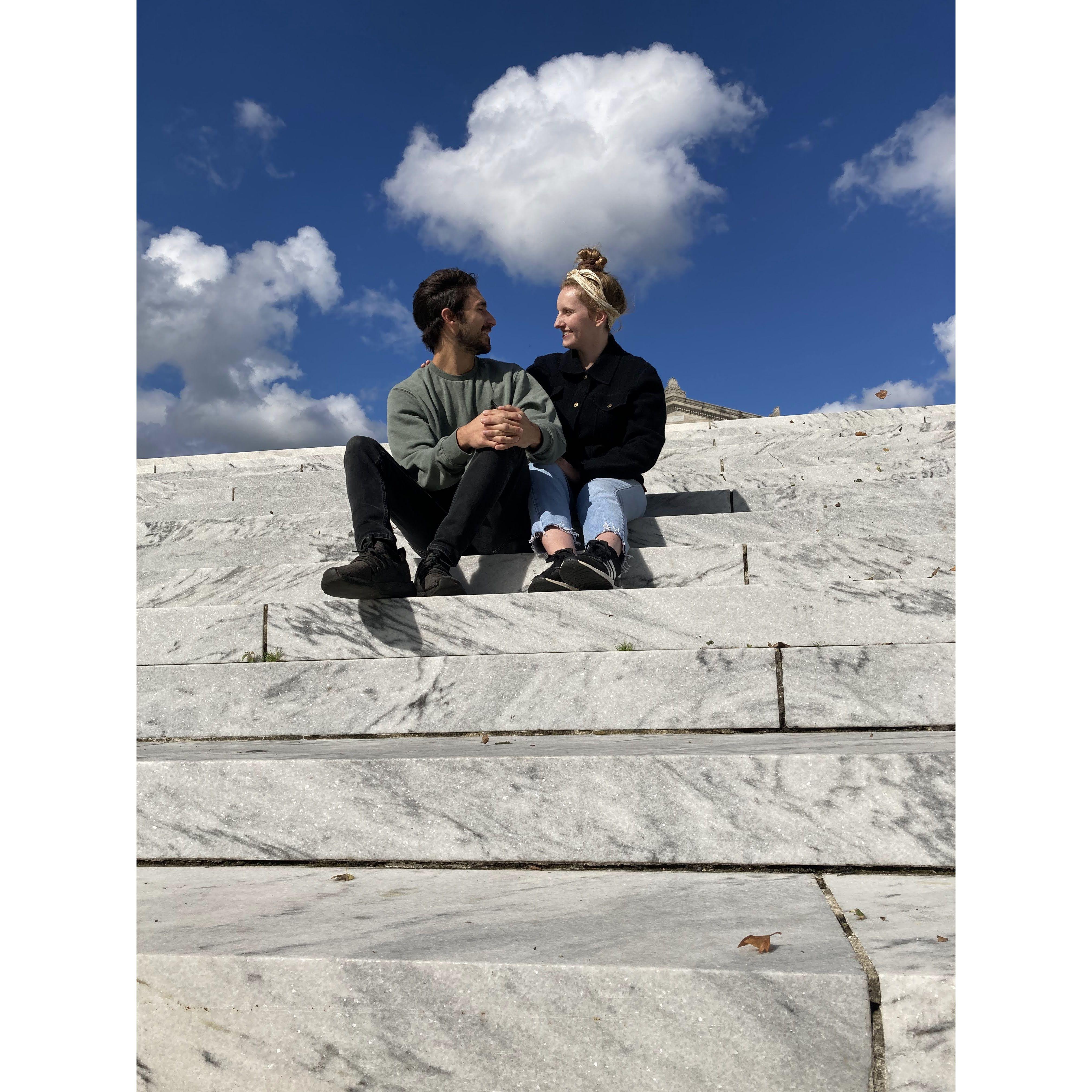Taking in the view at the Cleveland Museum of Art :)