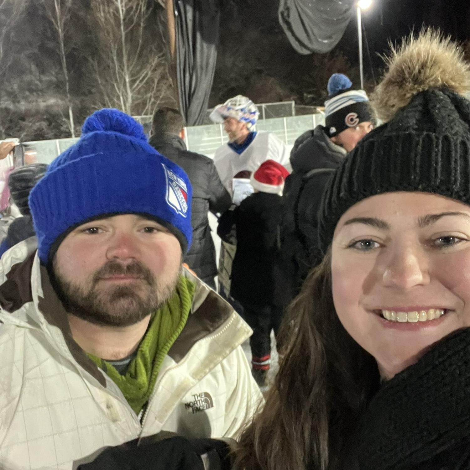 One of the best days for Alexis, Zack, and Rangers GOAT Henrik Lundqvist. He didn't realize at the time his jersey would end up hanging up with Alexis' in their apartment!