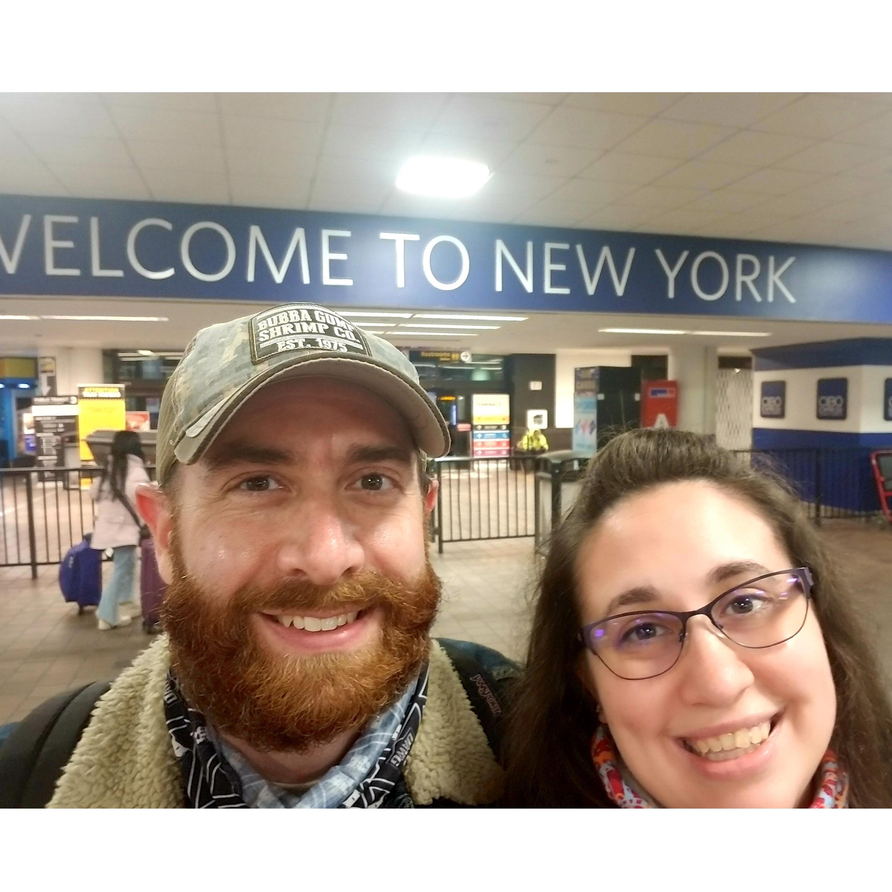 Visit to New York to see Jeff's family. Brittani's first time in New York.