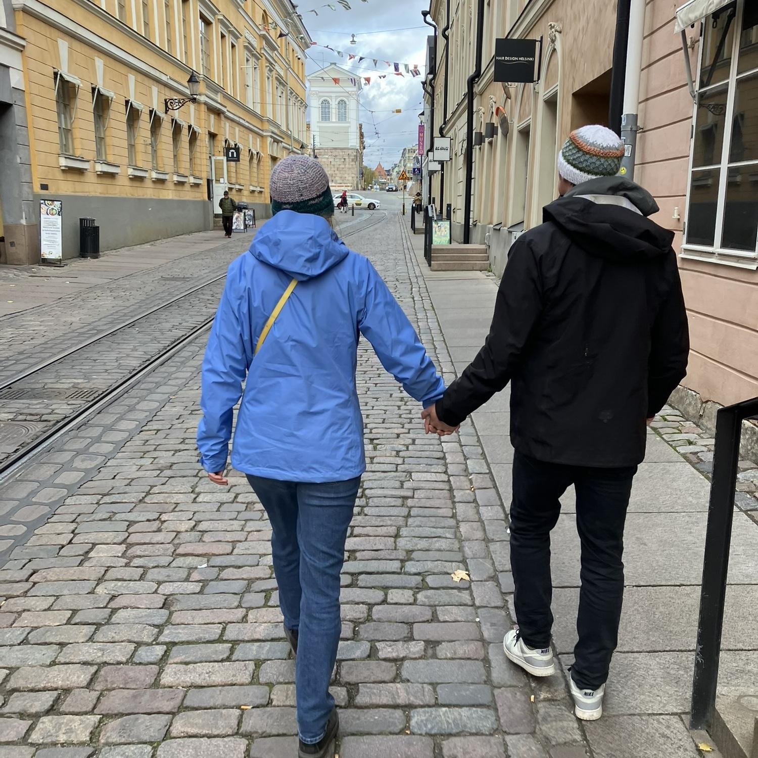 Walking the quiet streets of Helsinki