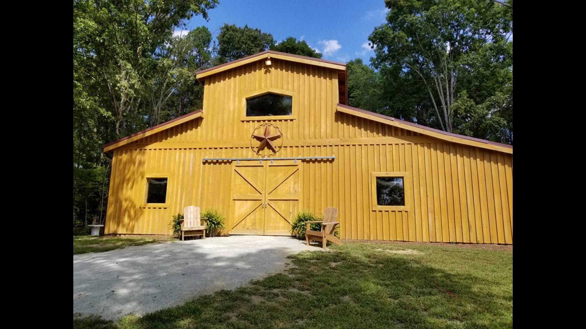 Our beautiful wedding venue, Carver Lake Venue in Prospect Hill, NC.