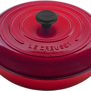 Le Creuset Signature Cherry Enameled Cast Iron Braiser, 3.5 Quart