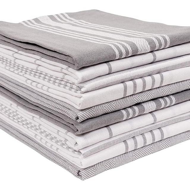 KAF Home Kitchen Towels, Set of 4 Absorbent, Durable and Soft Towels | Perfect F