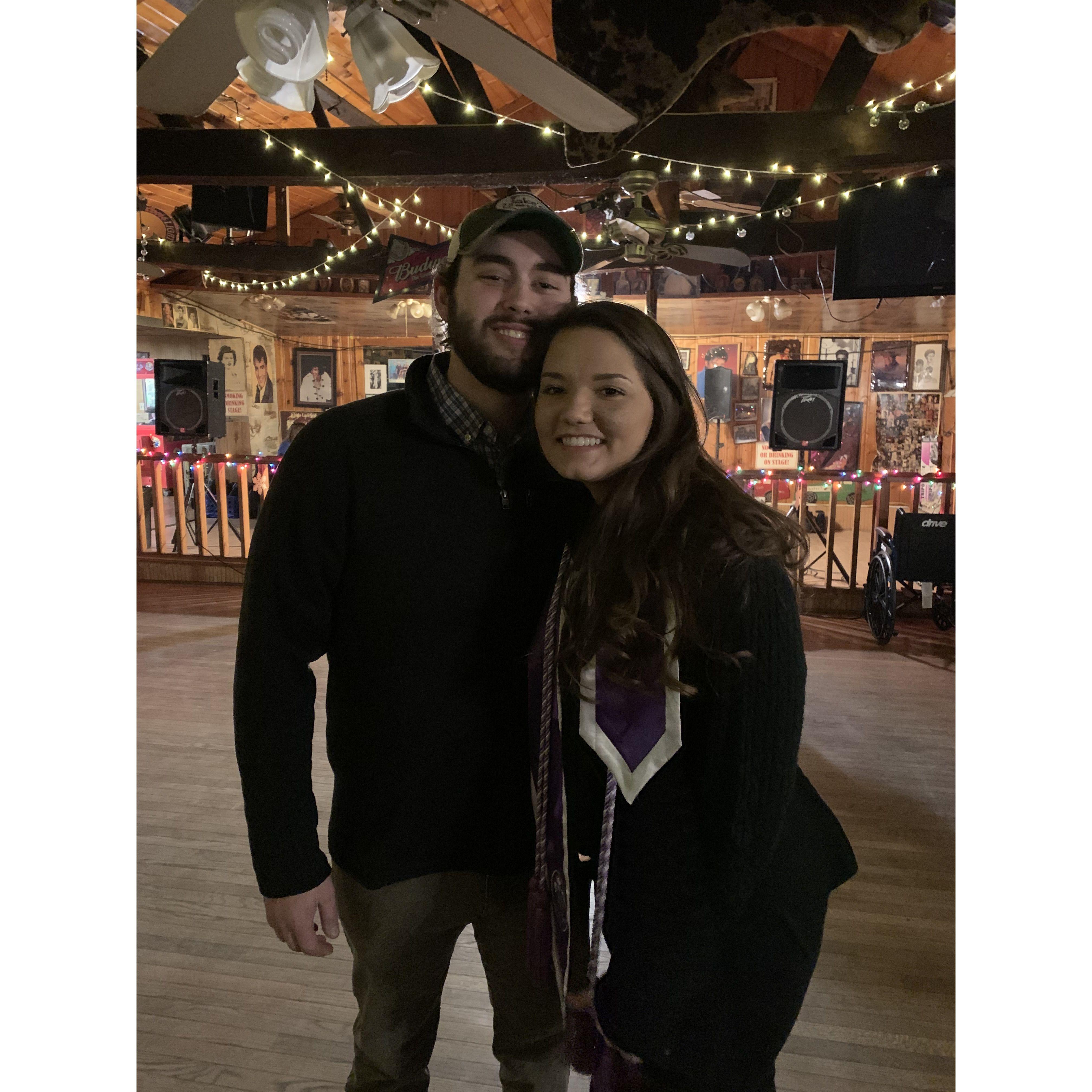 Katherine's JMU graduation night