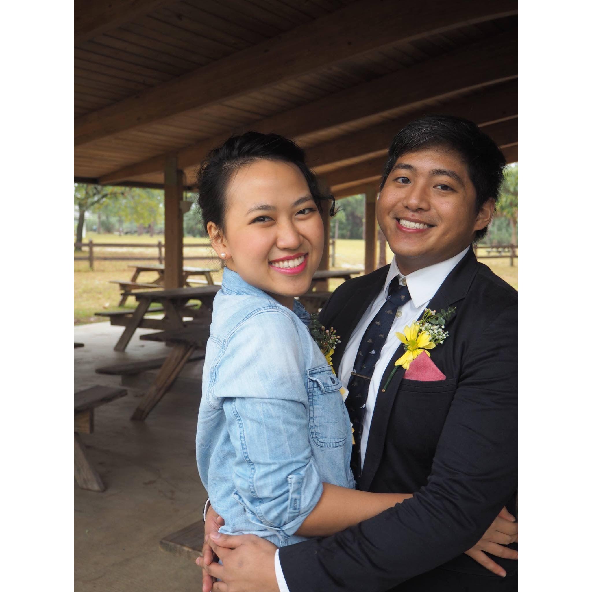 Photo at a friend's beachside wedding - Jan 2017