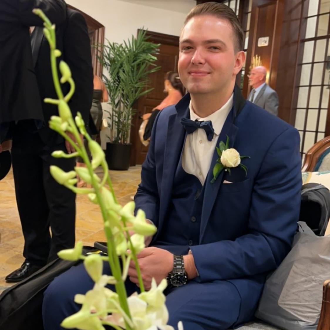 I caught the wedding bouquet at the same venue where we’re getting married!