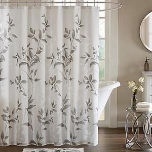 Madison Park Cecily Shower Curtain in Grey