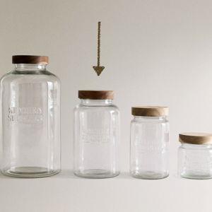 GLASS SCREW-ON STORAGE JAR