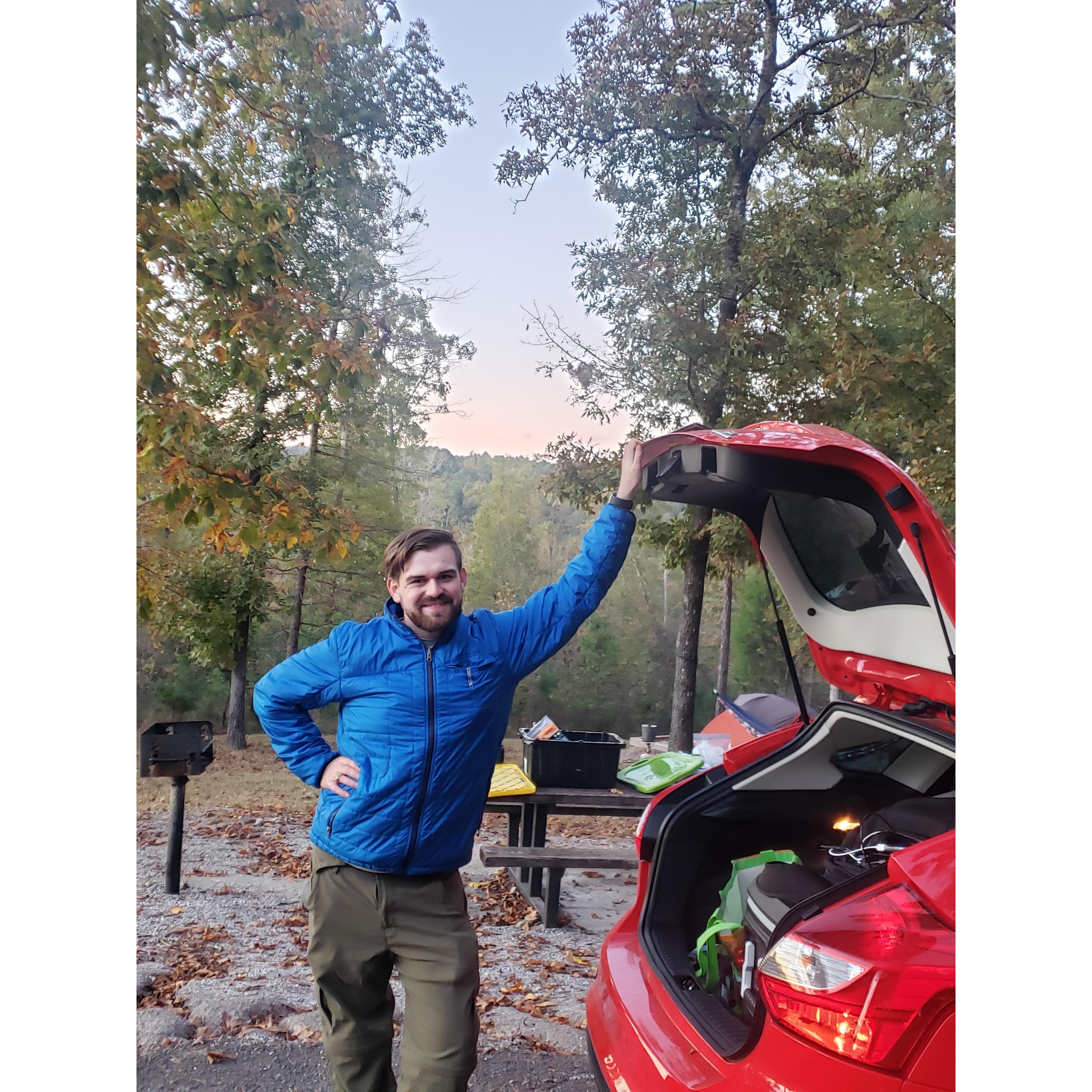 Zac looking very good on our first magical visit to Lake Ouachita