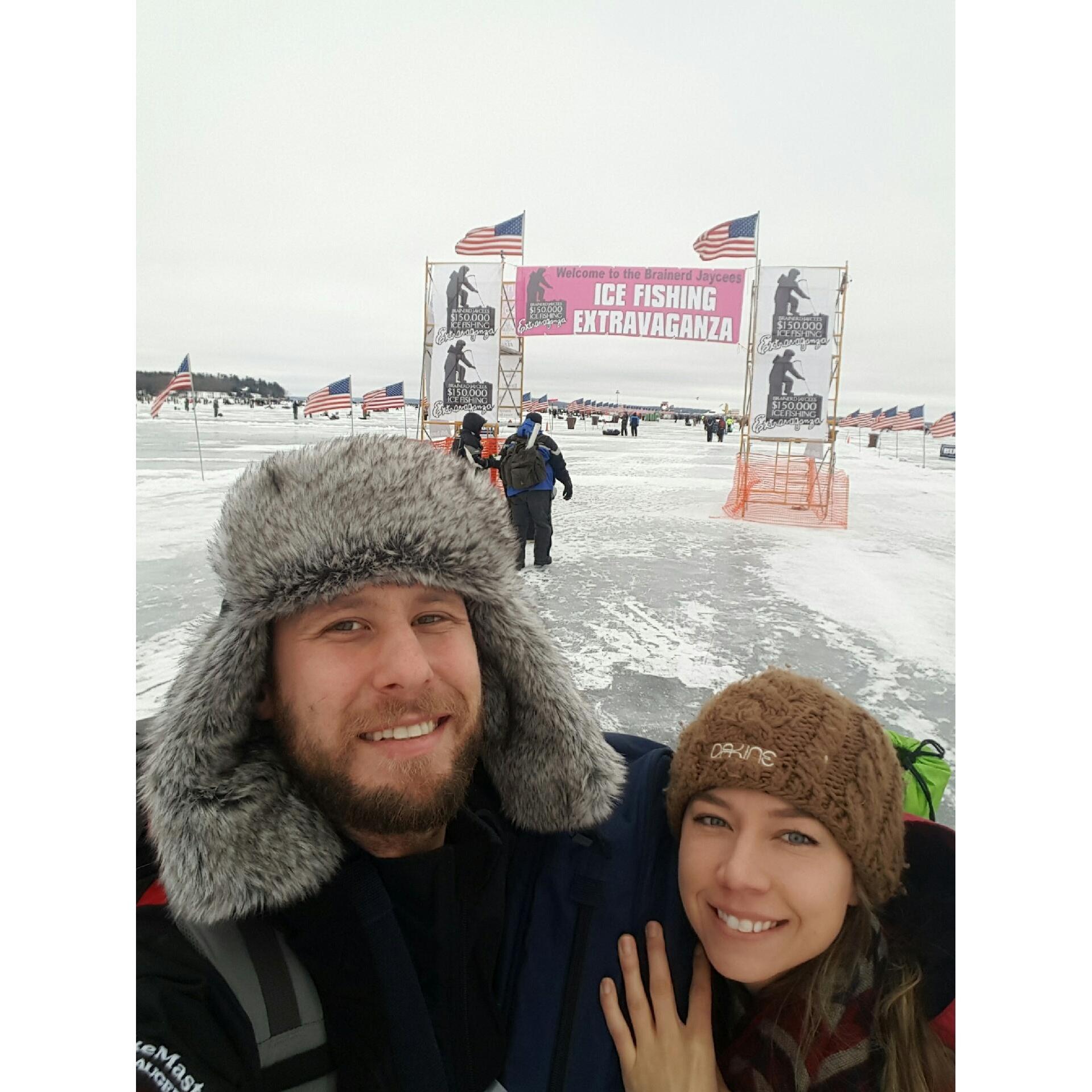 Ice Fishing Extravaganza in Minnesota.