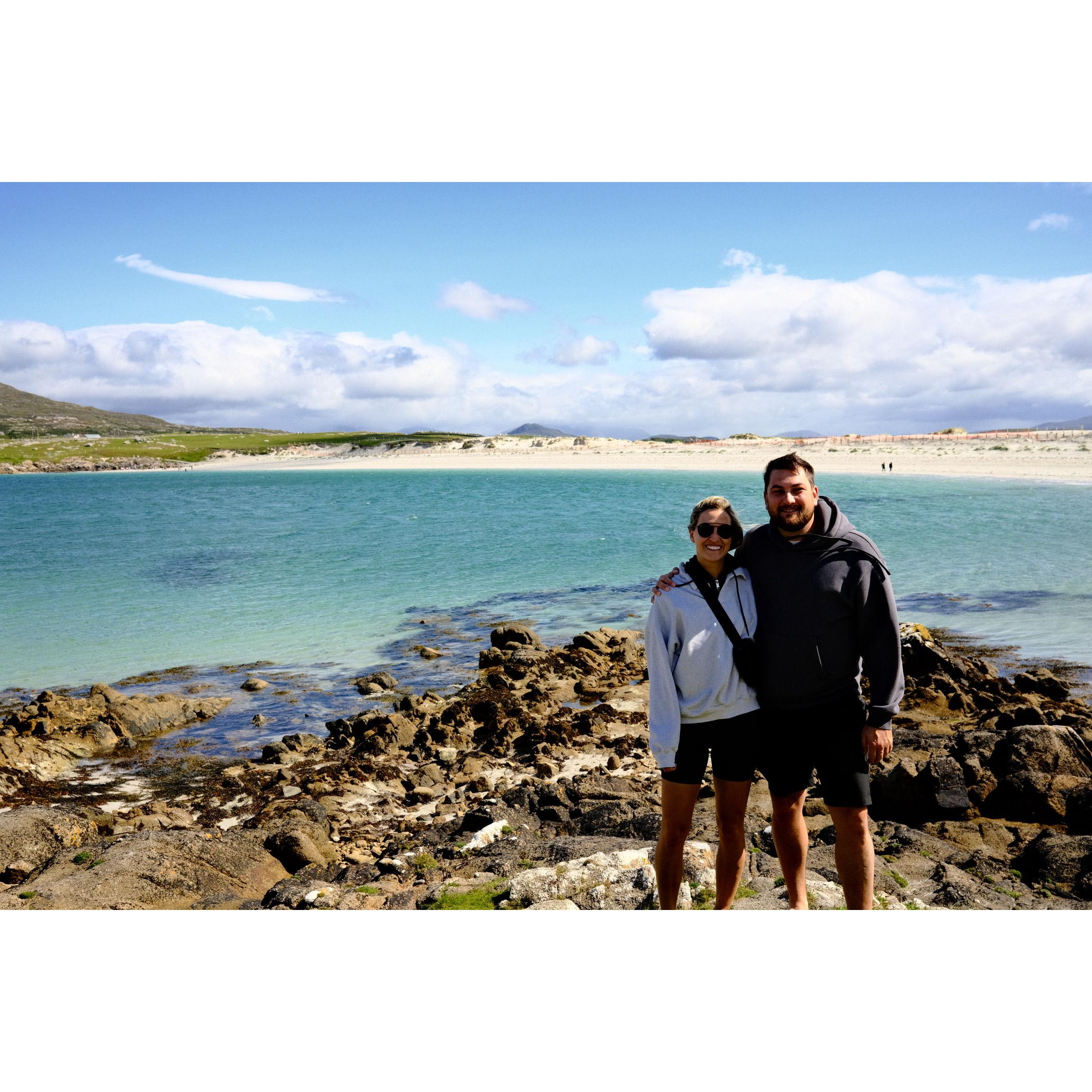 at the beach in western ireland