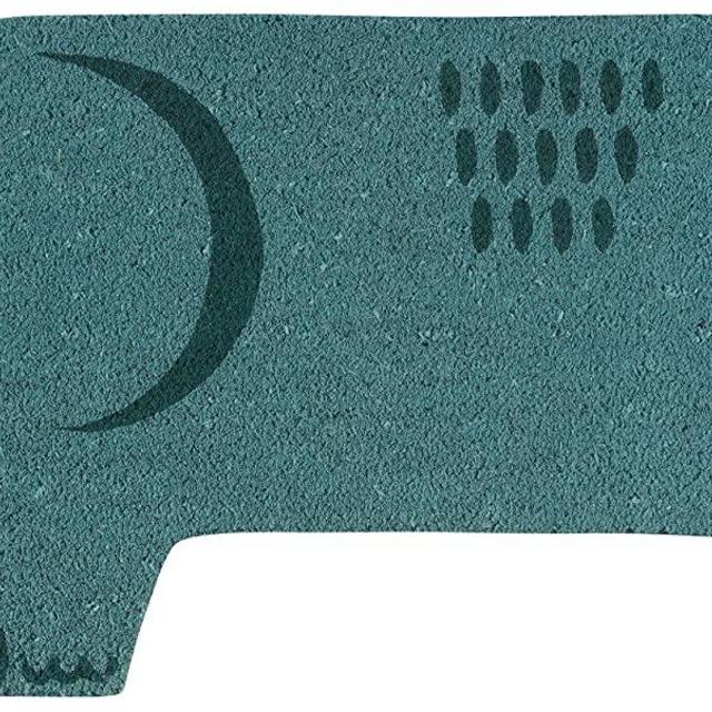 Now Designs Edgar Elephant Natural Coconut Fiber Printed Doormat Vinyl Backed, 18 x 30 in