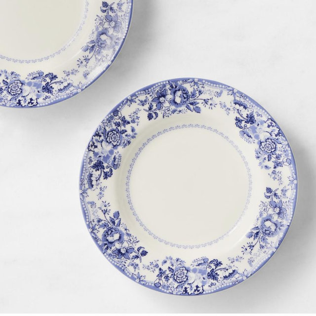 English Floral Appetizer Plates