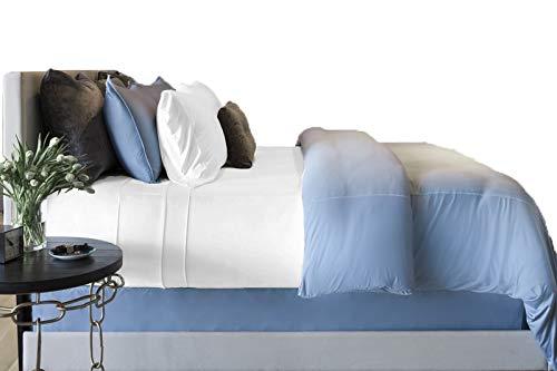 SHEEX Original Performance Sheet Set with 2 Pillowcases, Ultra-Soft Fabric Transfers Body Heat and Breathes Better Than Traditional Cotton, Bright White (King/California King)