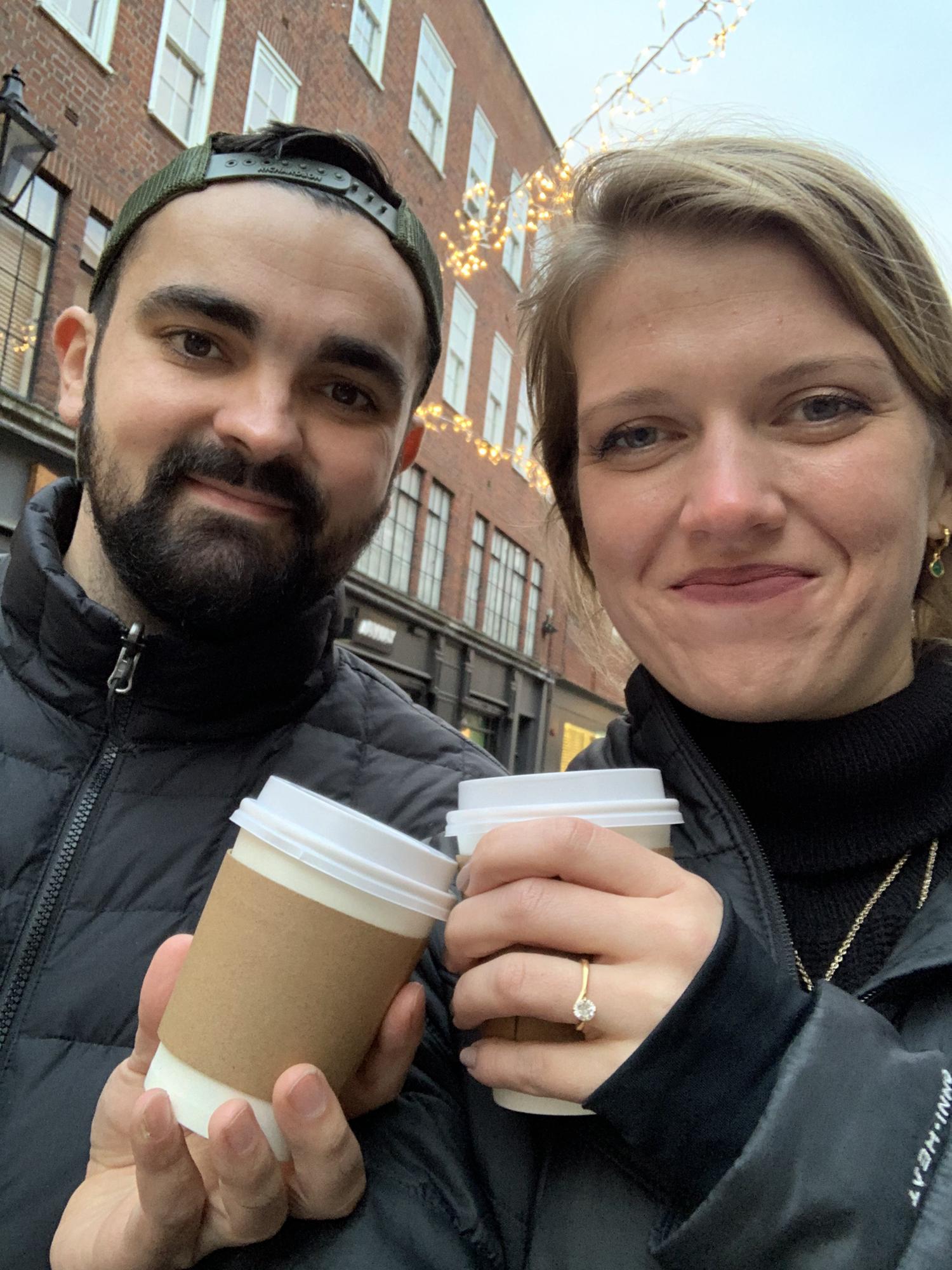 Christmas in London. You think coffee... we think Mulled Wine.