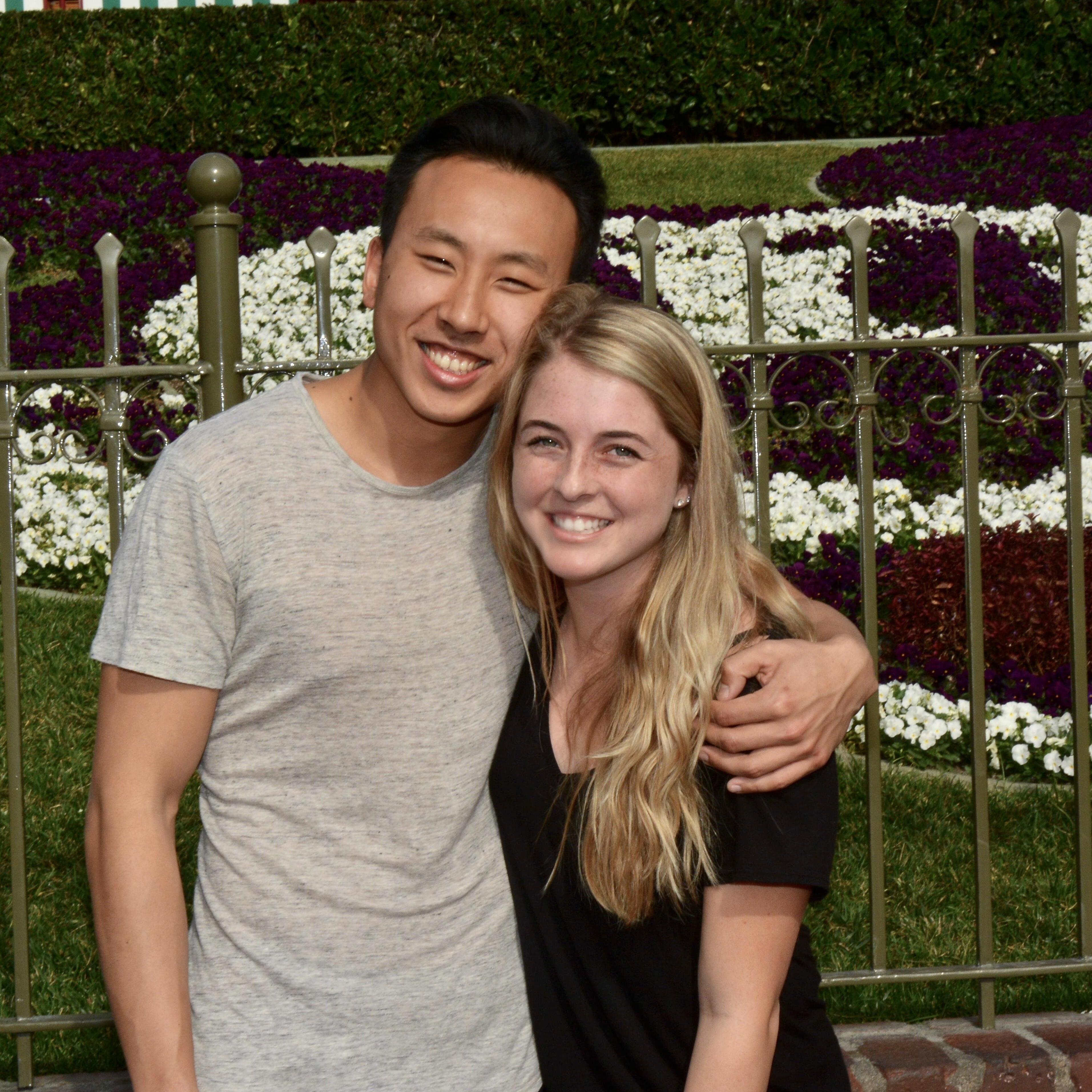 First time to Disneyland together! Also memorable with our great friends Becca + Daniel. (Who are now dating!!)