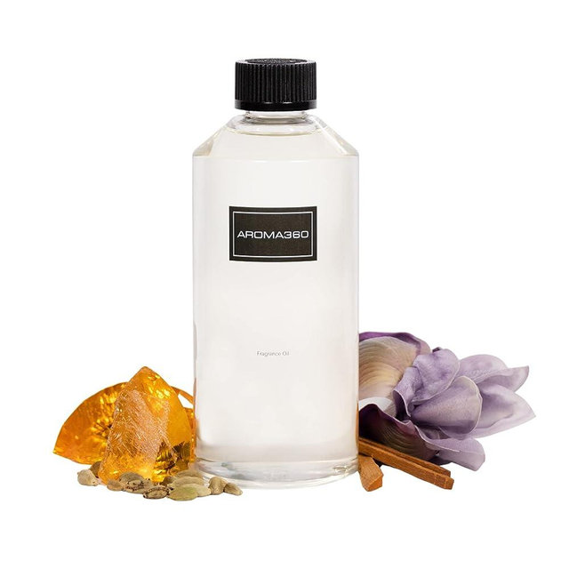 Aroma360 - My Way Fragrance Oil Blend | Hotel Inspired for Luxury Essential Oil Diffusers | Aromatherapy Scent Diffuser Oil | Lush Sandalwood, Warm Cedar, and Delicate Florals. - 500ML