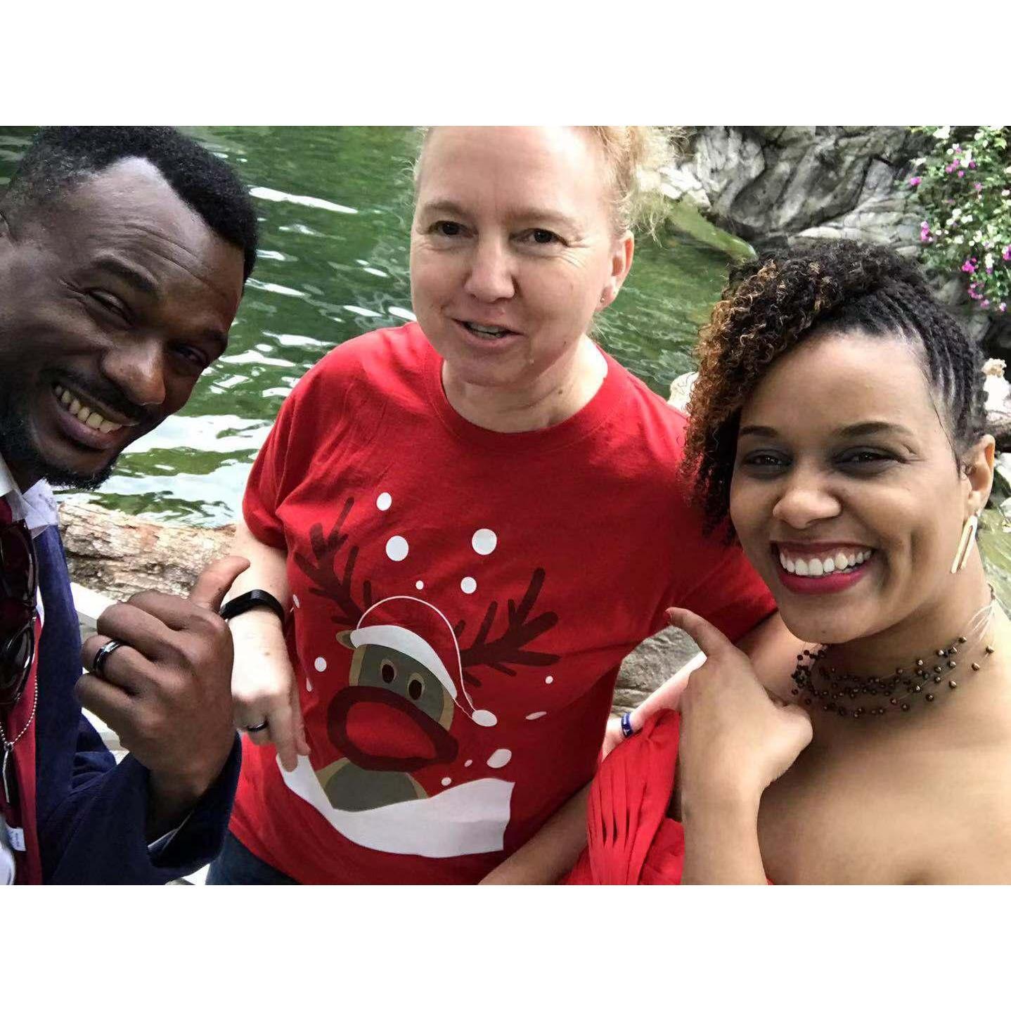 Posing in the park! We met the coolest British pilot ever! #HongLove2018