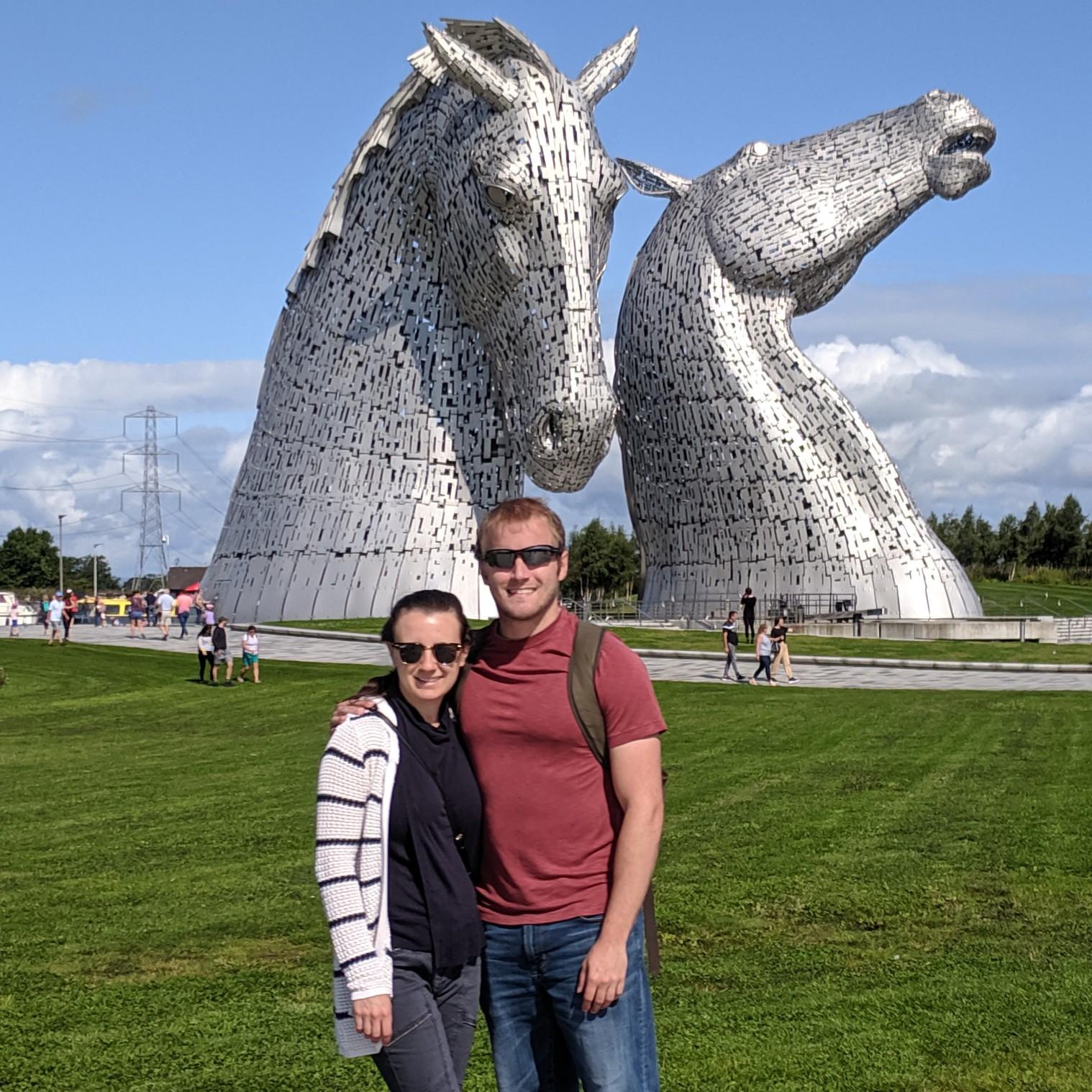 The Kelpies, Scotland - August, 2019