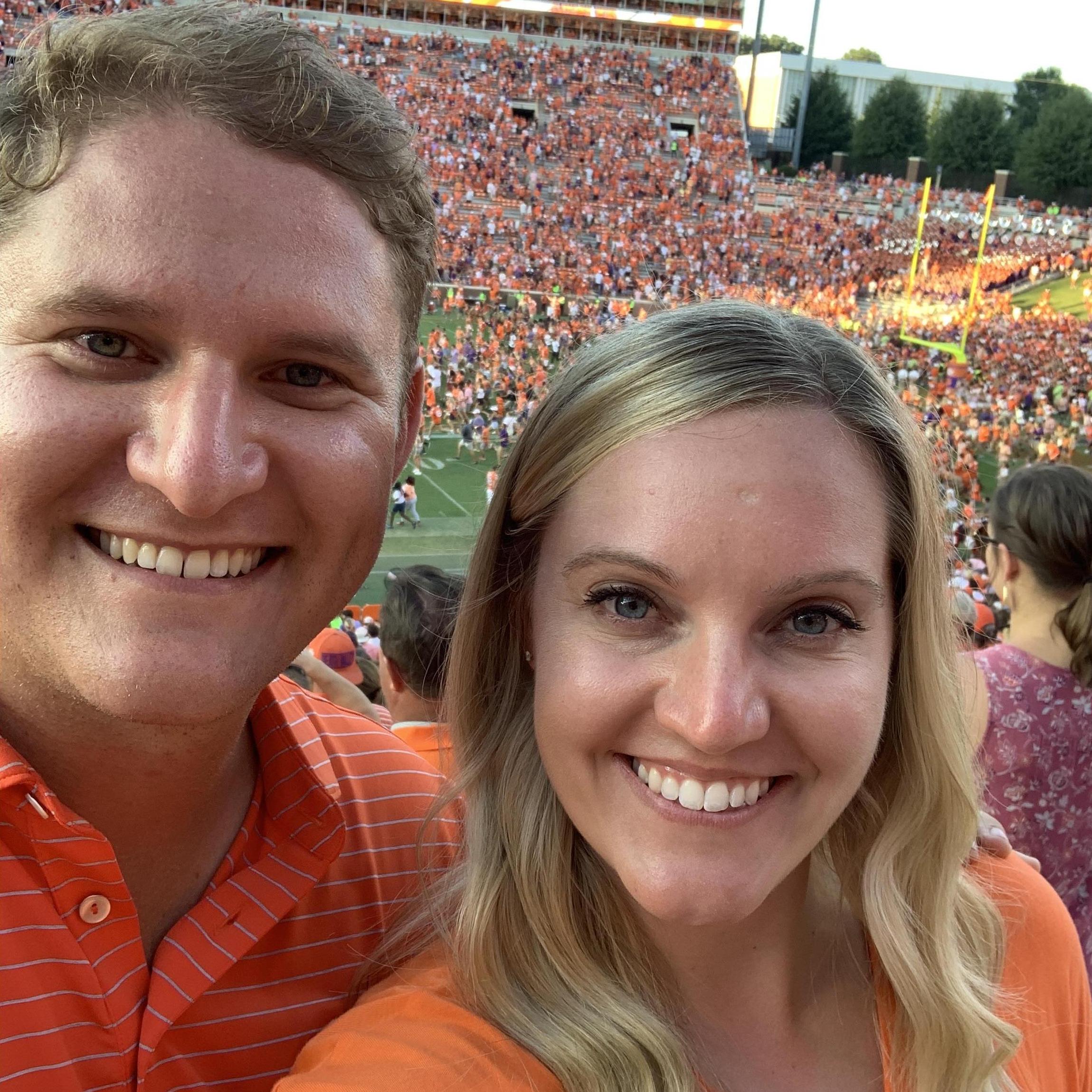 Our first Clemson football game together!