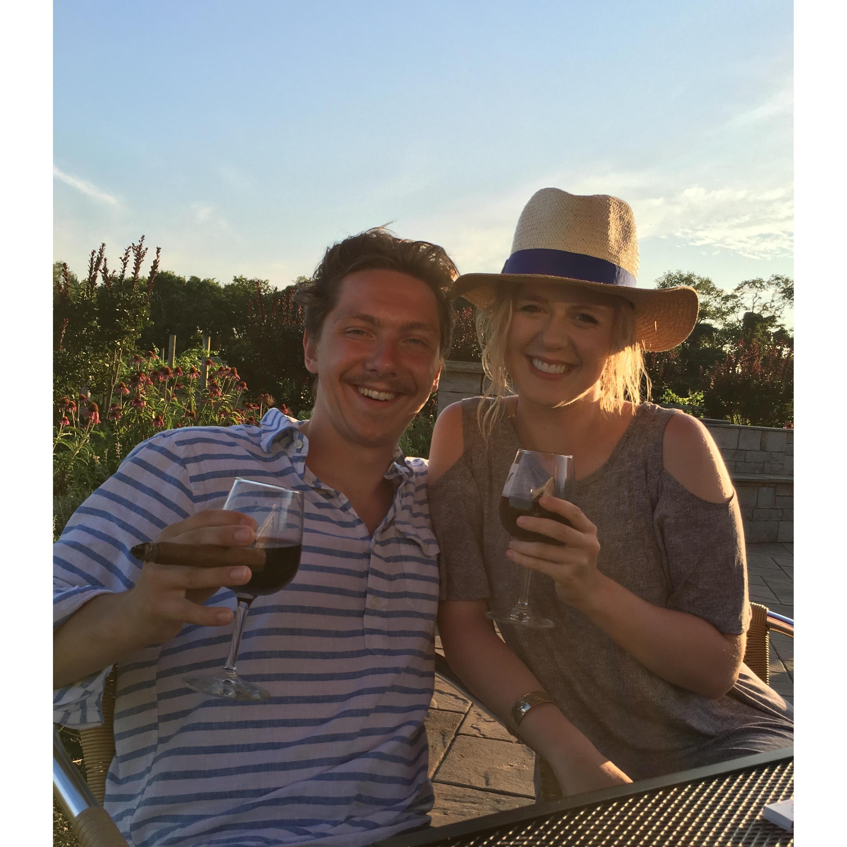 Wine tasting in Cape May, New Jersey.