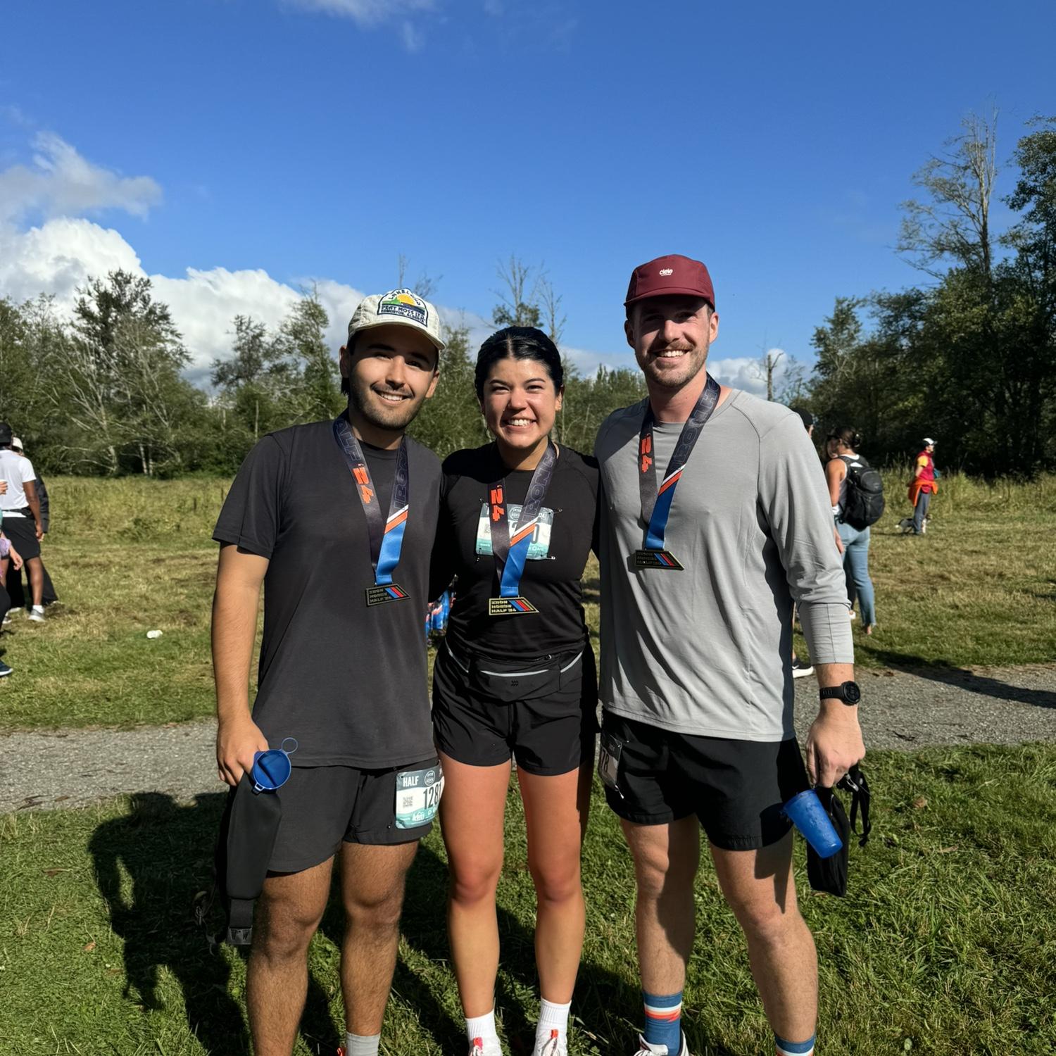 Iron Horse! Half #2 that was all downhill so we all PR’d! Look at those smiles. Holly and Takumi wouldn’t be Holly and Takumi without Eli, Takumi’s roommate and college bestie. We love you Eli! 08/24