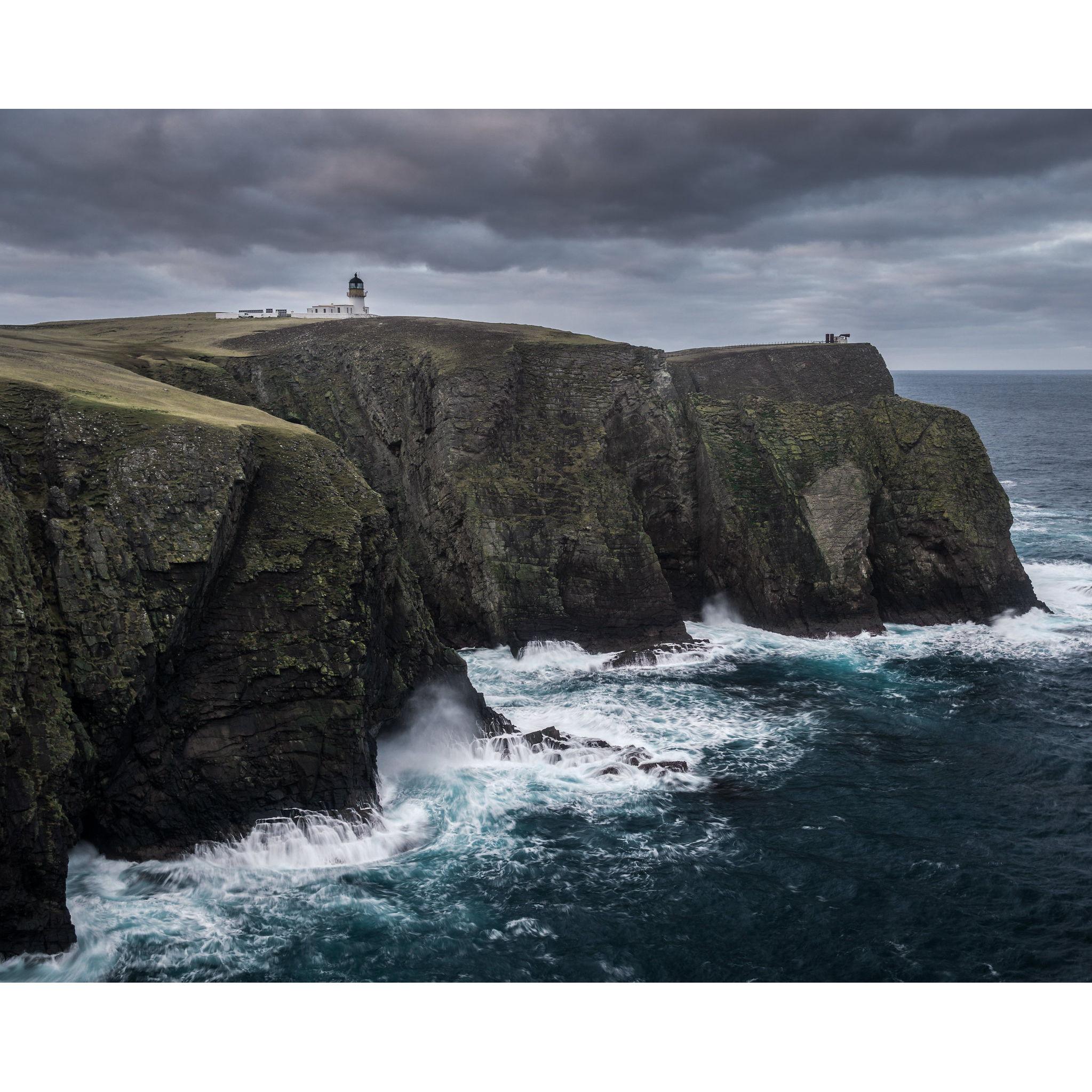 North Light above stormy seas