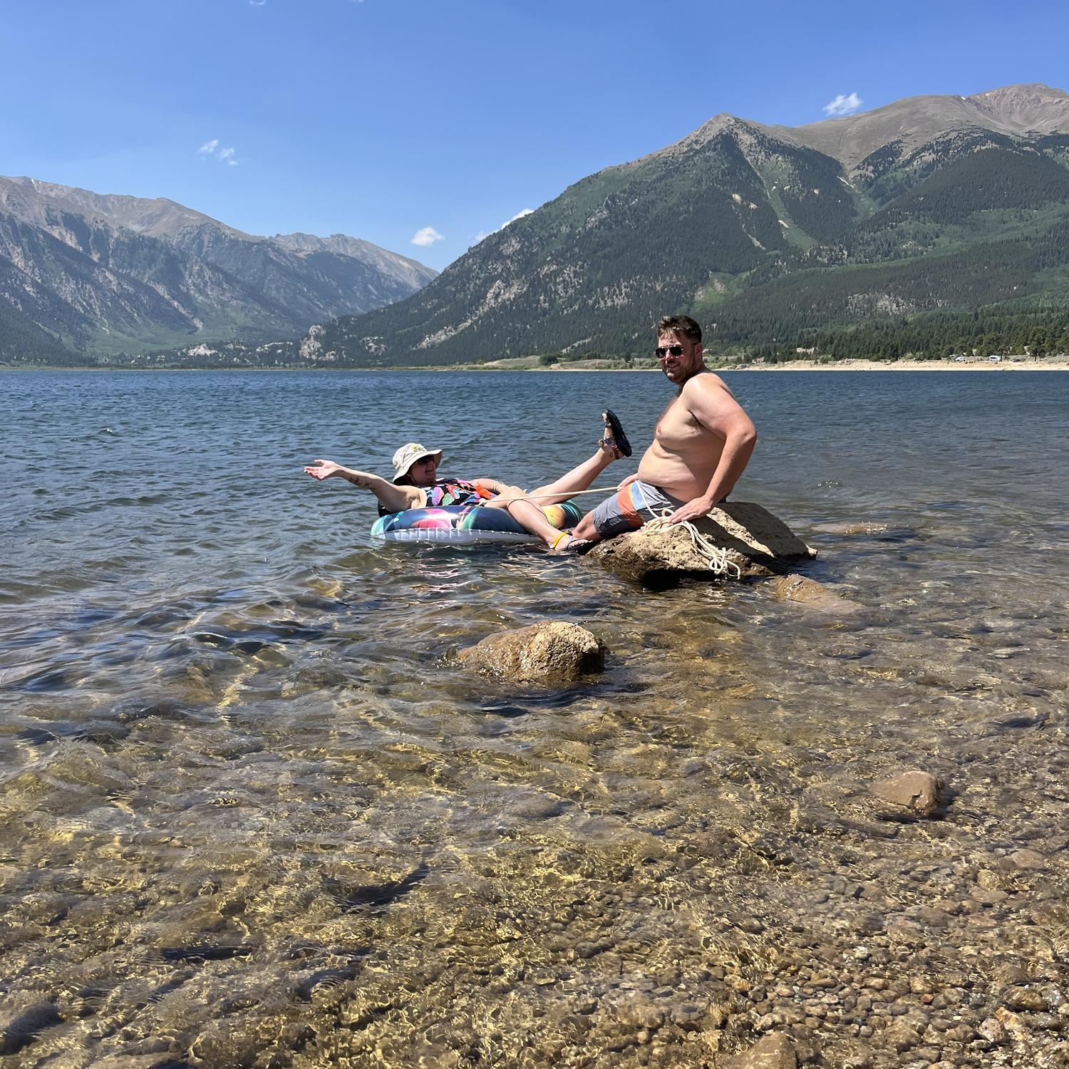 Enjoying time doing what we do best, adventuring! Twin Lakes- Leadville CO