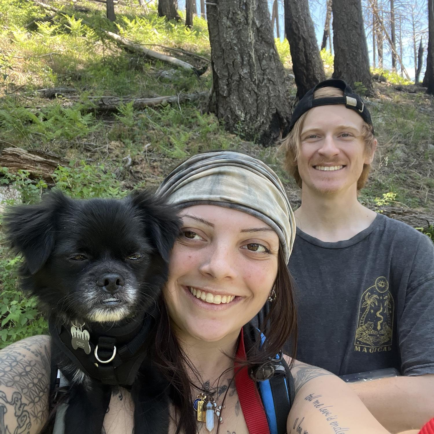 Taking Gizmo out on one of our endless hikes in Mount Lemmon, Tucson