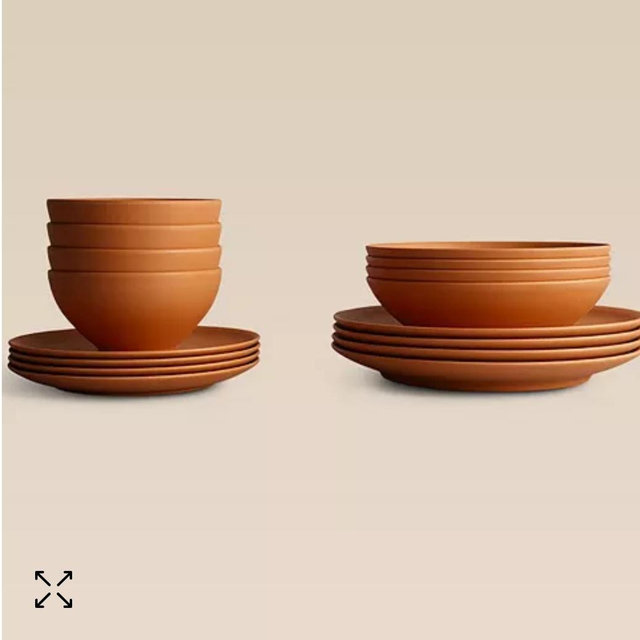 16 Piece Dinnerware Set, Service for 4, Canyon Ridge