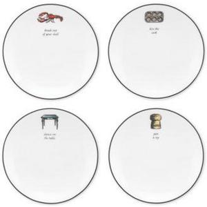 kate spade new york - Concord Square Cause a Stir Set of 4 Tidbit Plates