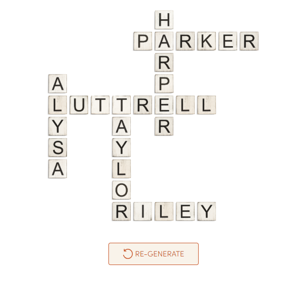 Crossword Wall Tile