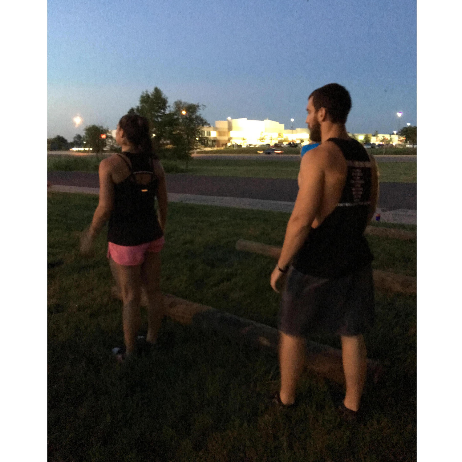 July 2016--first known picture together during a team competition at our crossfit gym